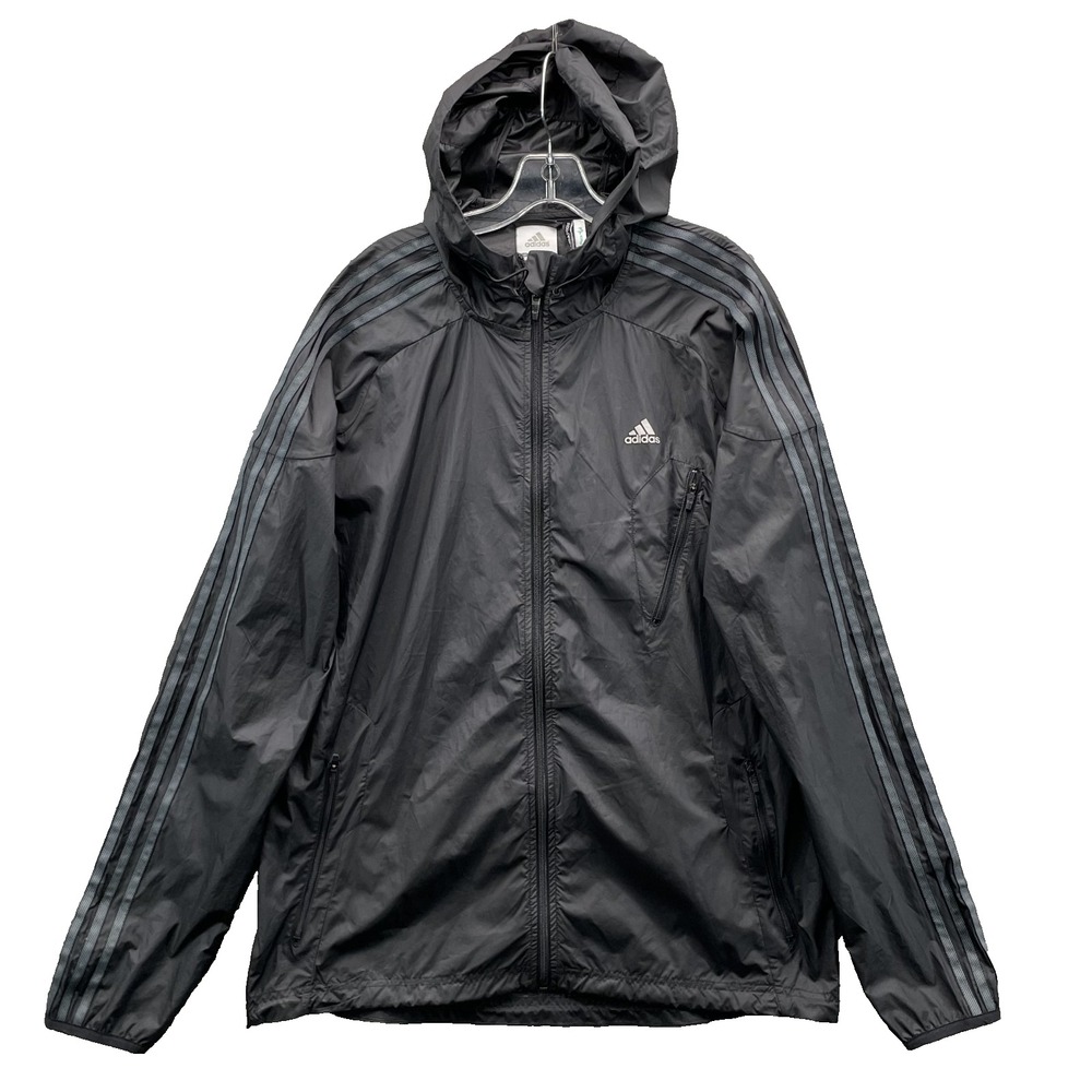 Adidas Track Jacket Men's Large Active Track Running Windbreaker Sportswear Hike